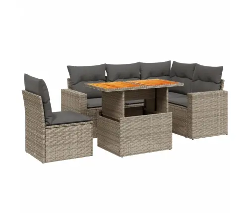 6-Osaline Aiadiivani Komplekt Patjadega, Hall, Polürotang