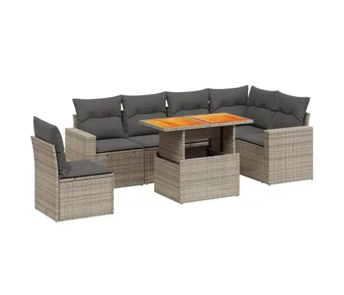 7-Osaline Aiadiivani Komplekt Patjadega, Hall, Polürotang