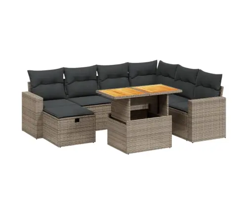 8-Osaline Aiadiivani Komplekt Patjadega, Hall, Polürotang