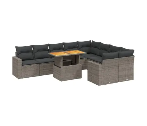 10-Osaline Aiadiivani Komplekt Patjadega, Hall, Polürotang