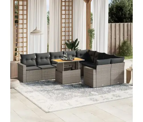 10-Osaline Aiadiivani Komplekt Patjadega, Hall, Polürotang