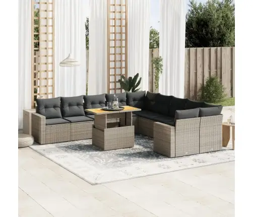 11-Osaline Aiadiivani Komplekt Patjadega, Hall, Polürotang