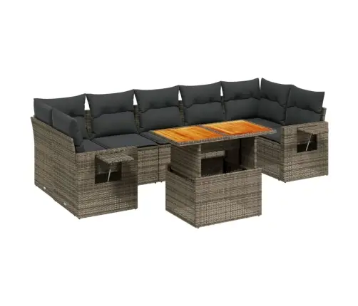 8-Osaline Aiadiivani Komplekt Patjadega, Hall, Polürotang