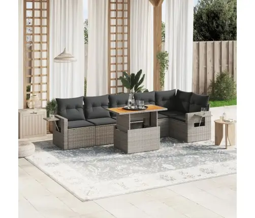 7-Osaline Aiadiivani Komplekt Patjadega, Hall, Polürotang