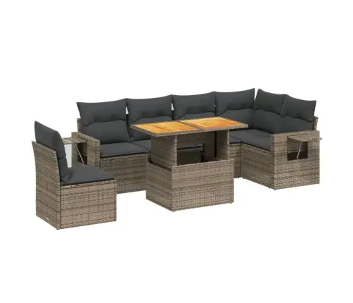 7-Osaline Aiadiivani Komplekt Patjadega, Hall, Polürotang