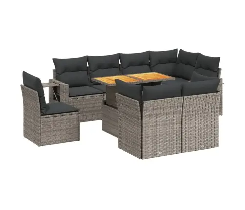 9-Osaline Aiadiivani Komplekt Patjadega, Hall, Polürotang