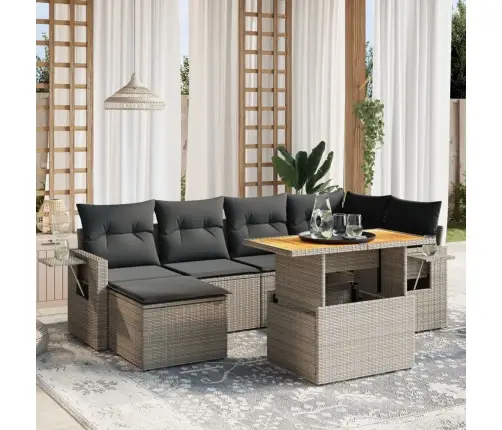 7-Osaline Aiadiivani Komplekt Patjadega, Hall, Polürotang