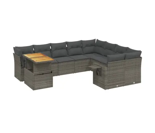 10-Osaline Aiadiivani Komplekt Patjadega, Hall, Polürotang