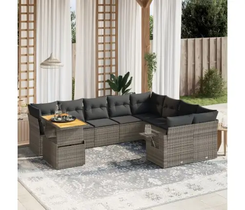 10-Osaline Aiadiivani Komplekt Patjadega, Hall, Polürotang