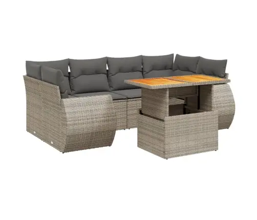 7-Osaline Aiadiivani Komplekt Patjadega, Hall, Polürotang