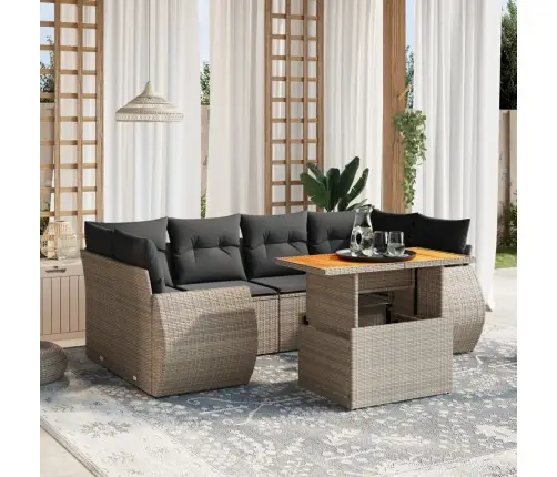 7-Osaline Aiadiivani Komplekt Patjadega, Hall, Polürotang