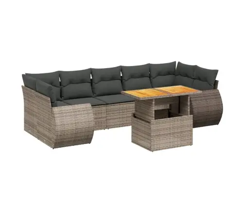 8-Osaline Aiadiivani Komplekt Patjadega, Hall, Polürotang