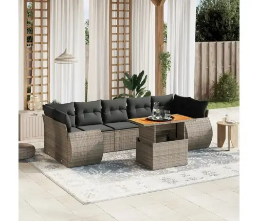 8-Osaline Aiadiivani Komplekt Patjadega, Hall, Polürotang