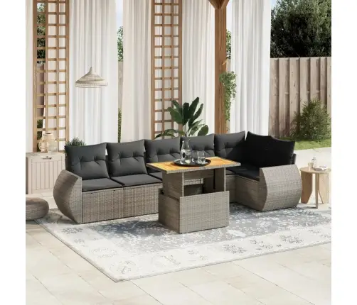 7-Osaline Aiadiivani Komplekt Patjadega, Hall, Polürotang