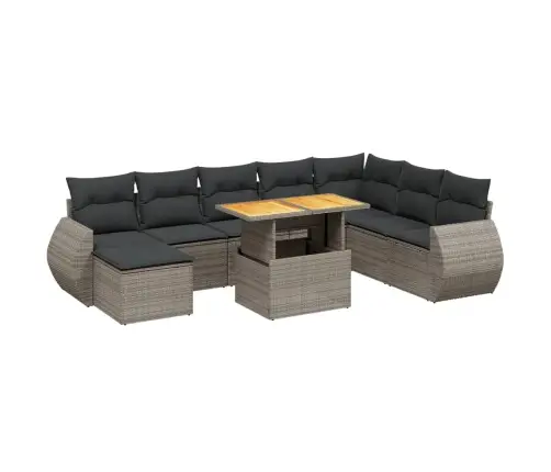 9-Osaline Aiadiivani Komplekt Patjadega, Hall, Polürotang