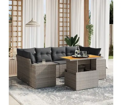 7-Osaline Aiadiivani Komplekt Patjadega, Hall, Polürotang