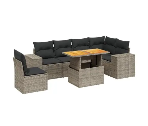 7-Osaline Aiadiivani Komplekt Patjadega, Hall, Polürotang