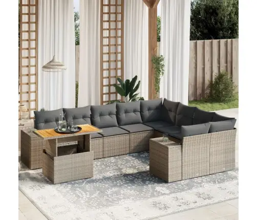 10-Osaline Aiadiivani Komplekt Patjadega, Hall, Polürotang