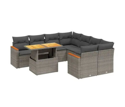 9-Osaline Aiadiivani Komplekt Patjadega, Hall, Polürotang