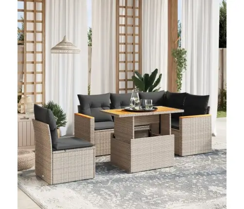 6-Osaline Aiadiivani Komplekt Patjadega, Hall, Polürotang