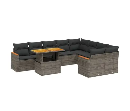 10-Osaline Aiadiivani Komplekt Patjadega, Hall, Polürotang