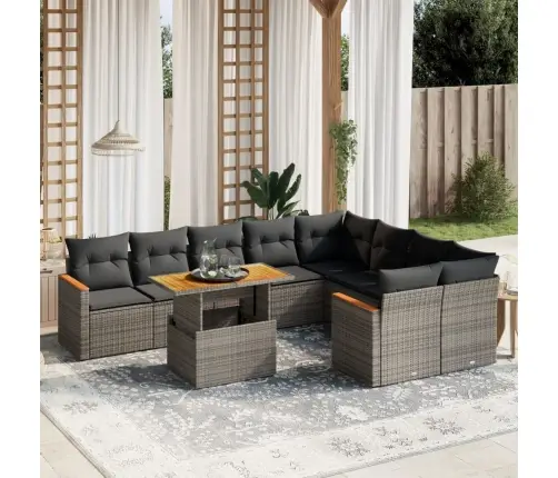 10-Osaline Aiadiivani Komplekt Patjadega, Hall, Polürotang