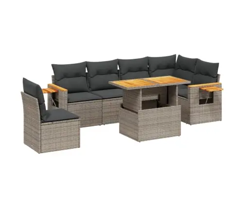 7-Osaline Aiadiivani Komplekt Patjadega, Hall, Polürotang