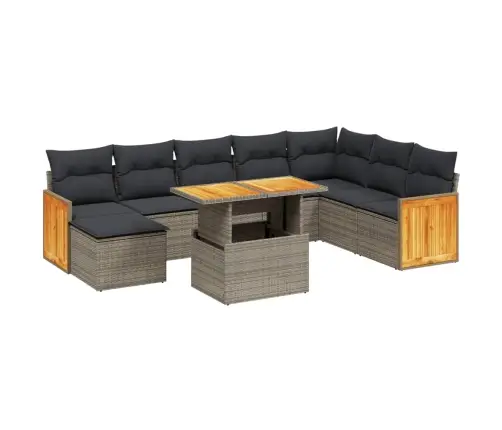 9-Osaline Aiadiivani Komplekt Patjadega, Hall, Polürotang