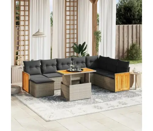 9-Osaline Aiadiivani Komplekt Patjadega, Hall, Polürotang