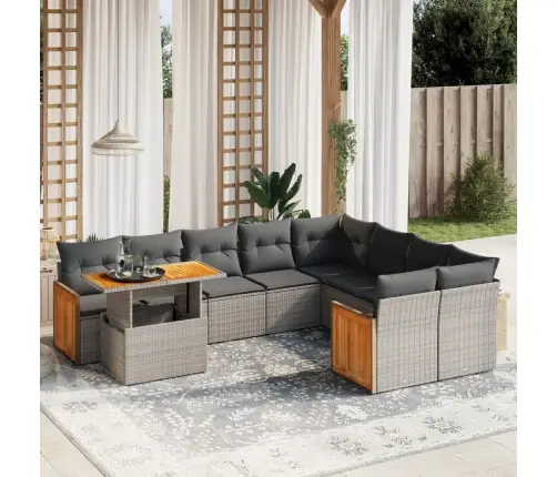 10-Osaline Aiadiivani Komplekt Patjadega, Hall, Polürotang