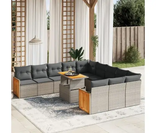 11-Osaline Aiadiivani Komplekt Patjadega, Hall, Polürotang