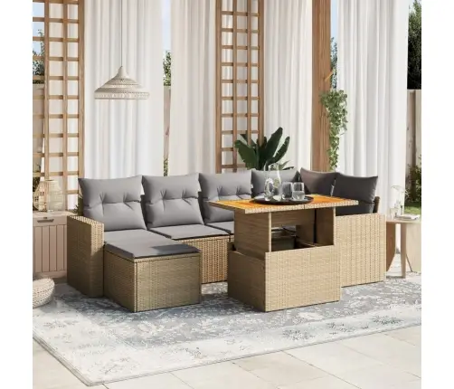 11-Daļīgs Dārza Dīvāna Komplekts Ar Matračiem, Pelēks Pe Pinums Vidaxl