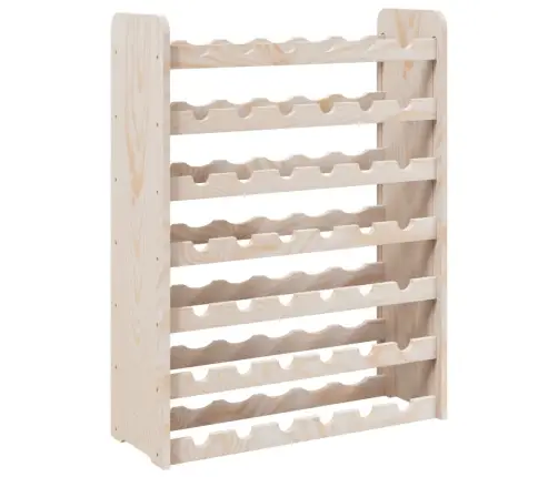 Vīna Pudeļu Plaukts, 67,5X25X87 Cm, Priedes Masīvkoks Vidaxl