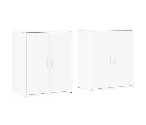 Kumodes 2 Gab., Baltas, 60X31X70 Cm, Inženierijas Koks Vidaxl