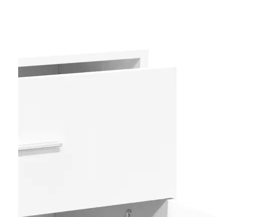 Kumodes 2 Gab., Baltas, 60X31X70 Cm, Inženierijas Koks Vidaxl