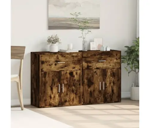 Kumodes 2 Gab., Ozolkoka Krāsa, 60X31X70 Cm, Inženierijas Koks Vidaxl