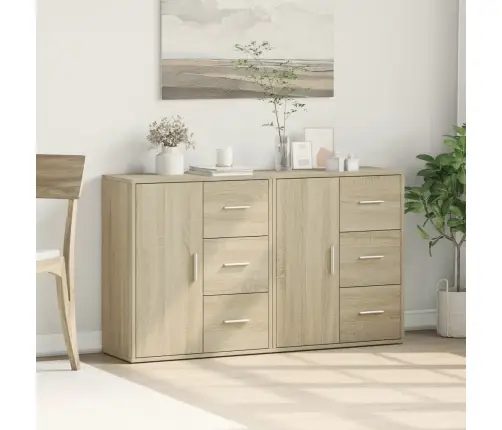 Puhvetkapid 2 Tk, Sonoma Tamm, 60 X 31 X 70 cm Tehispuit