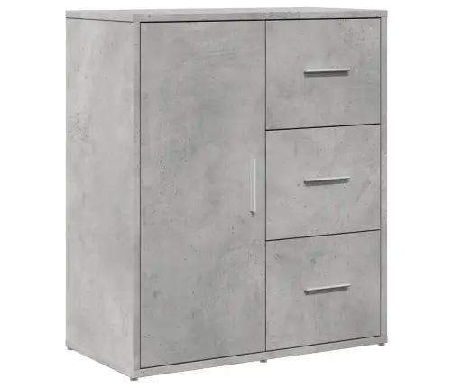 Kumodes 2 Gab., Betona Pelēkas, 60X31X70 Cm, Inženierijas Koks Vidaxl