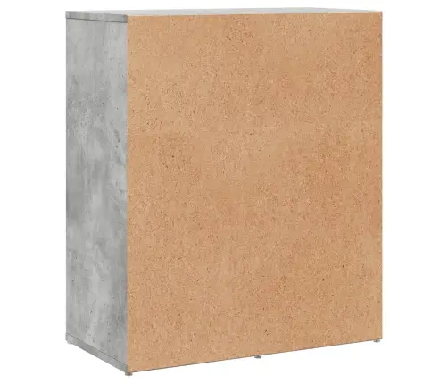 Kumodes 2 Gab., Betona Pelēkas, 60X31X70 Cm, Inženierijas Koks Vidaxl