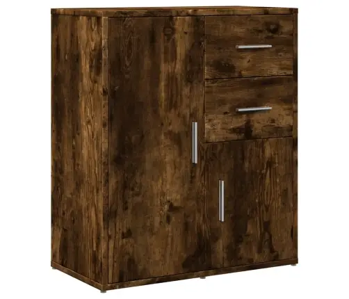 Šoninės Spintelės, 2Vnt., Dūminio Ąžuolo, 60X31X70cm Mediena