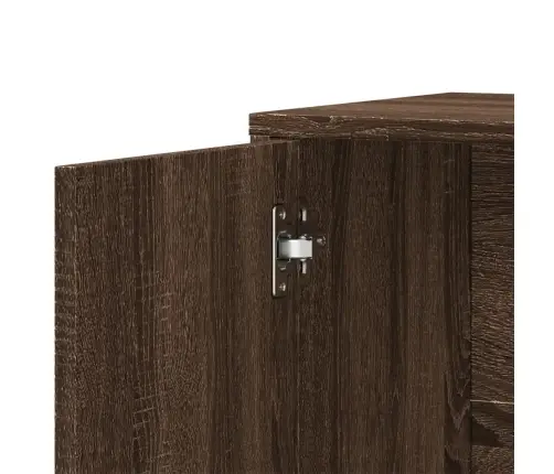 Kumodes 2 Gab., Brūna Ozola, 60X31X70 Cm, Inženierijas Koks Vidaxl