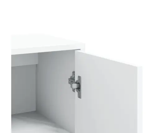 Kumodes, 2 Gab., Baltas, 60X31X84 Cm, Inženierijas Koks Vidaxl