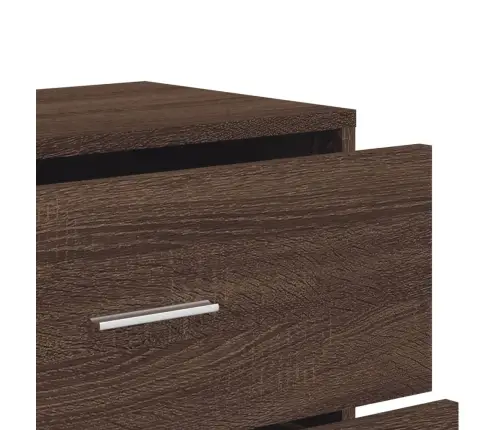 Puhvetkapid 2 Tk, Pruun Tamm, 60 X 31 X 84 cm Tehispuit