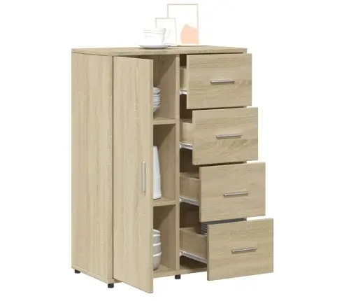 Puhvetkapid 2 Tk, Sonoma Tamm, 60 X 31 X 84 cm Tehispuit