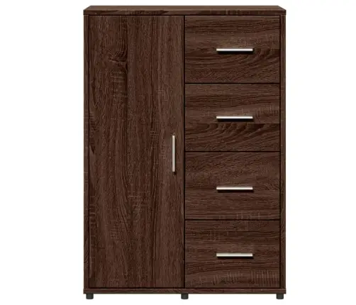 Šoninės Spintelės, 2Vnt., Rudos Ąžuolo, 60X31X84cm Mediena