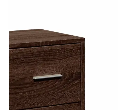 Šoninės Spintelės, 2Vnt., Rudos Ąžuolo, 60X31X84cm Mediena