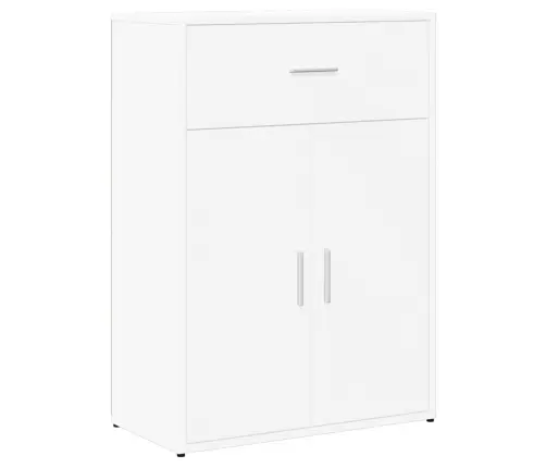 Kumodes 2 Gab., Baltas, 60X30X84 Cm, Inženierijas Koks Vidaxl