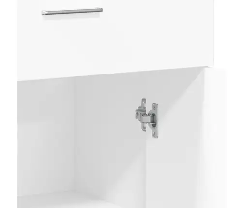 Kumodes 2 Gab., Baltas, 60X30X84 Cm, Inženierijas Koks Vidaxl