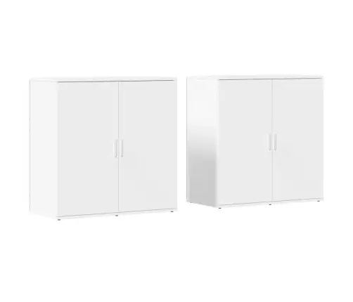 Kumodes, 2 Gab., Baltas, 79X38X80 Cm, Inženierijas Koks Vidaxl