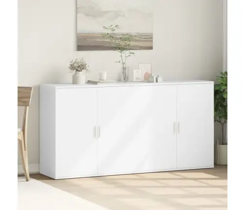 Kumodes, 2 Gab., Baltas, 79X38X80 Cm, Inženierijas Koks Vidaxl